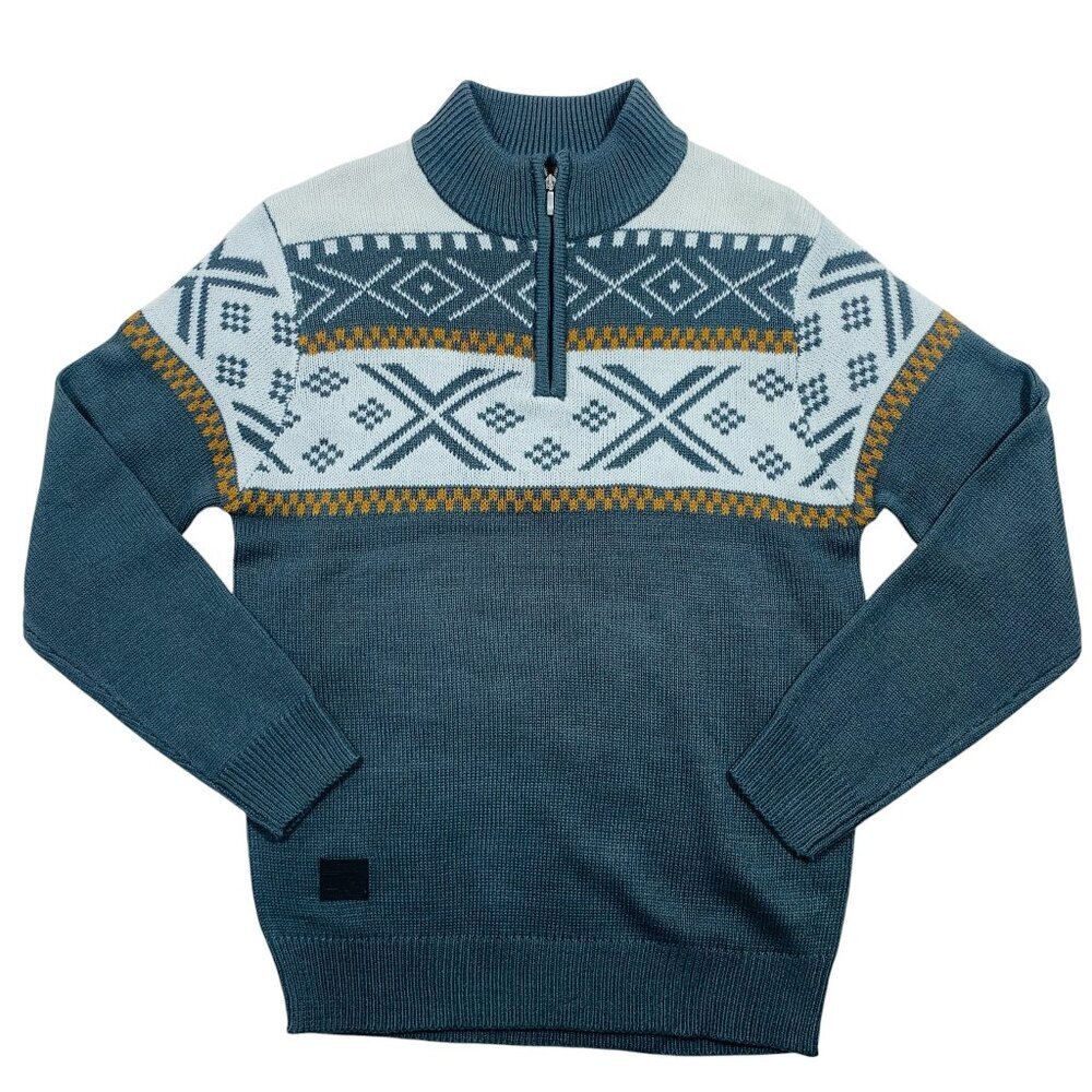 half zip sweater Aztec Graphic print  Pullover (KRB clothing) size medium